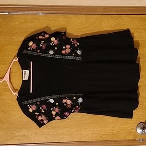 Savanna Jane floral lace peplum top super cute boutique style size small S